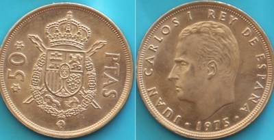 Hiszpania 50 peset 1975r. KM 809 - wielka