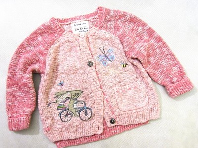 NEXT_śliczny sweterek 80 cm_Królik na rowerze :))
