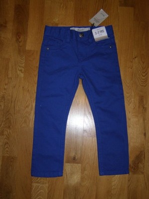 DENIMco nowe kobaltowe spodnie 2-3 lata 98 cm