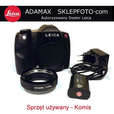 Leica S2 Black (Body) + Adapter S/Has - Używany