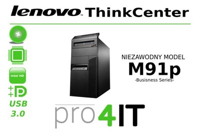 Lenovo M91p Tower 4GB 320HDD i5-2500 4x3.7GHz WIN7