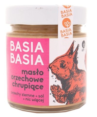 Masło orzechowe chrupiące - Basia Basia - 210g