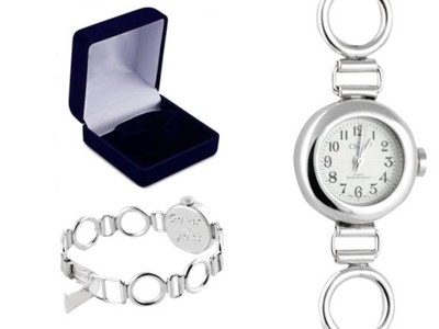 Zegarek srebrny bransoleta Ag 925 darmowy grawer