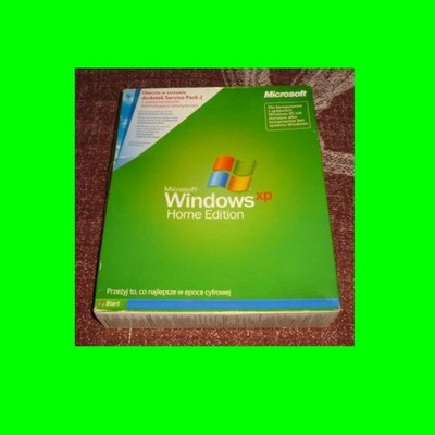 ORYGINALNY WINDOWS XP HOME EDITION BOX SP2 PL+PAR