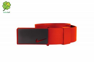 Nike sleek plaque belts red