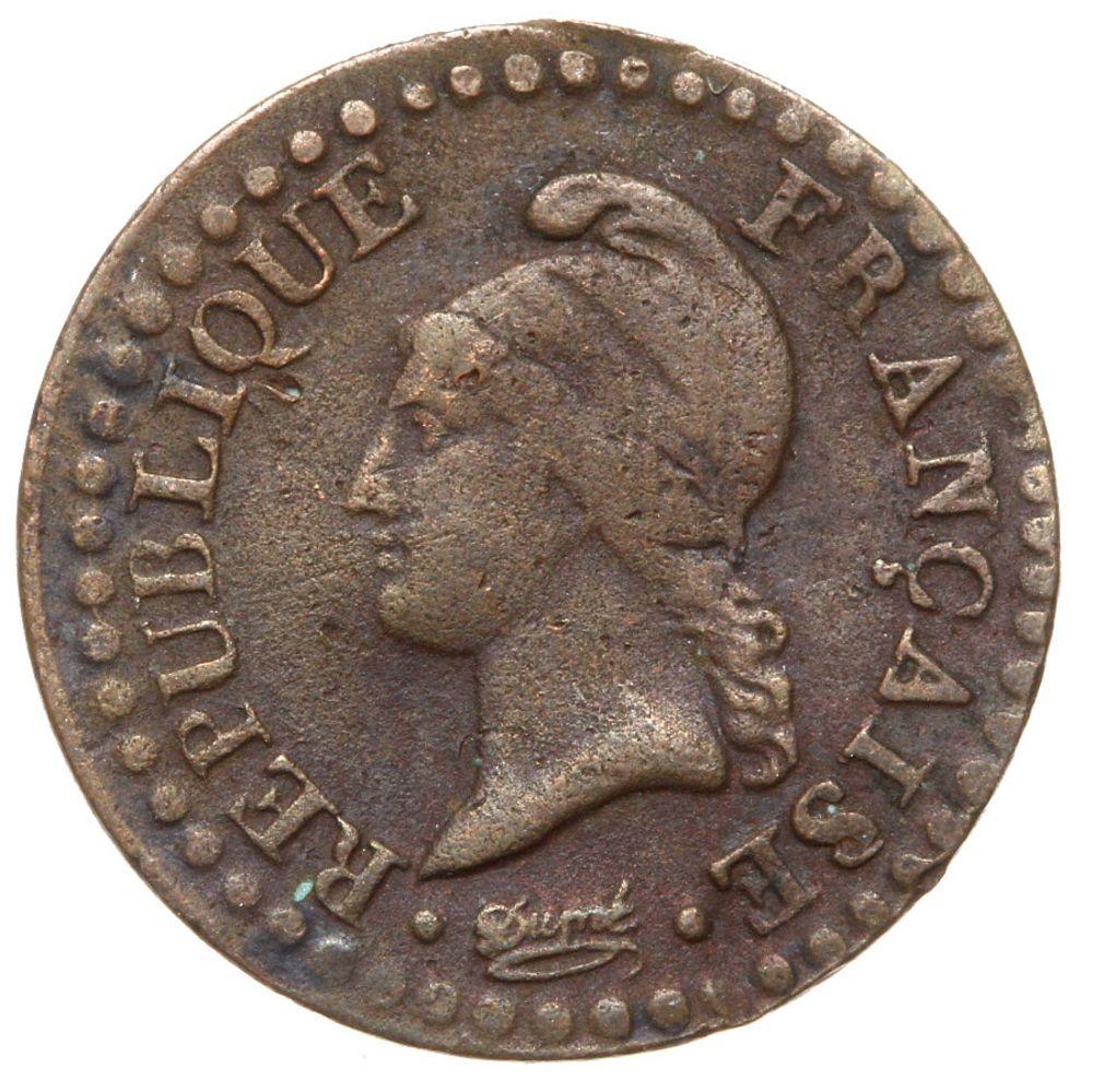 Francja - moneta - 1 Centym AN 6 - 2