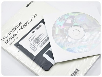 Windows 98 PL OEM wydanie II - płyta i książeczka