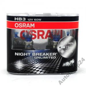OSRAM HB3 65W NIGHT BREAKER Unlimited +110% 2 szt