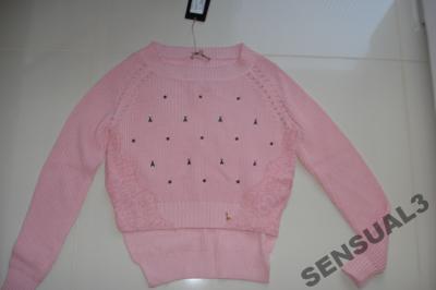 PATRIZIA PEPE różowy swetr NOWY