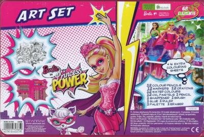 Zestaw artystyczny 68 elementów. Barbie Power