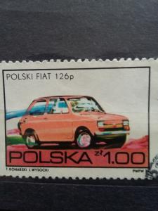 znaczek pocztowy POLSKI FIAT 126p - 5939795124 - oficjalne archiwum Allegro