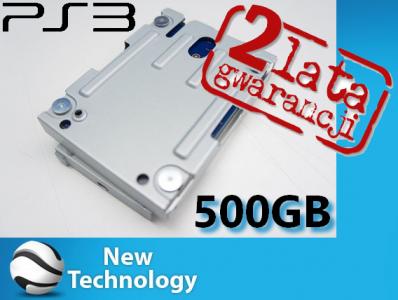 DYSK HDD 500GB + KIESZEŃ DO SONY PS3 SUPER SLIM