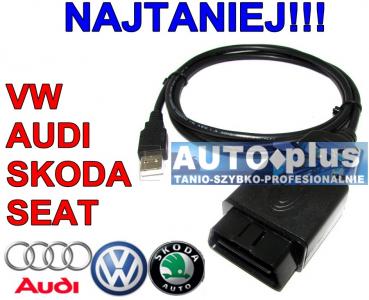 KABEL INTERFEJS VAG-COM 409.1 VW SEAT AUDI USB