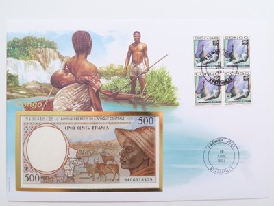 Koperta - KONGO - 500 Francs - K969