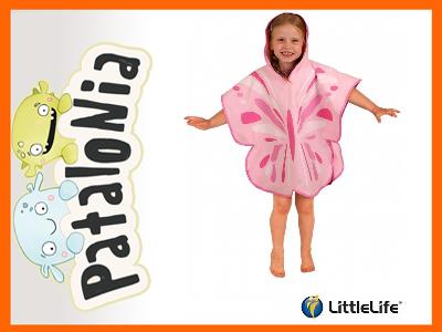 LittleLife Poncho Motylek - Ręcznik 3-6 lat