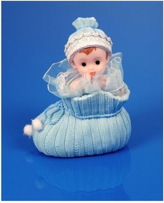 Figurka dziecko w niebieskim bucie 10,5 cm Roczek