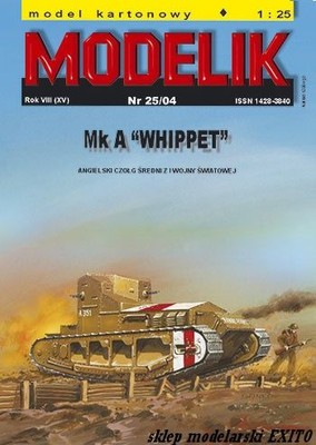 MODELIK 0425 - 1:25 Mk A Whippet