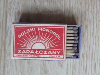 Stare zapałki - Polski Monopol Zapałczany 1zł