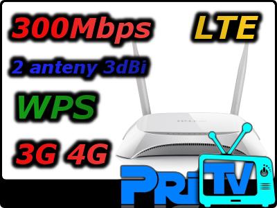 ROUTER 3G/4G WIFI 300Mb/s WPS WDS ORANGE PLUS PLAY