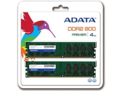 ADATA 2x2GB, 800MHz DDR2, CL5, Non-ECC DIMM DUAL K