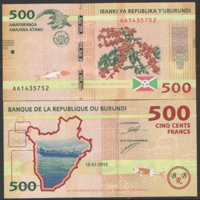(BK) Burundi 500 franków 2015r.