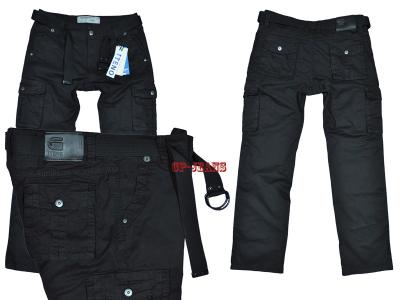 Bojówki spodnie męskie Iteno D-Y03-1 czarne 96 cm