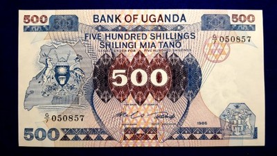 Uganda 500 Shillings 1986 r. 341/4