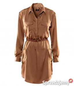H&M letnia sukienka koszulowa szmizjerka 38/M - 5605480992 - oficjalne  archiwum Allegro