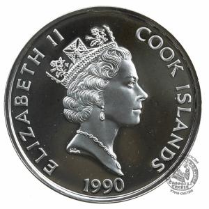 3905. COOK ISLANDS 50 DOLLARS 1990 PROOF