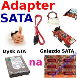 Przejściówka adapter dysku HDD ATA na gniazdo SATA