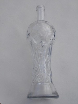 Szklana ozdobna karafka butelka 0,75l 30 cm