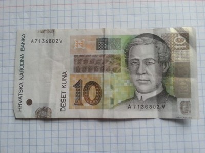 pieniądze banknoty 10 kuna Chorwacja