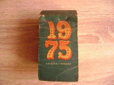 KALENDARZ ŚCIENNY - 1975 ROK - KOMPLETNY- ZDZIERAK - 6982052229 - oficjalne  archiwum Allegro