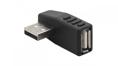 Kątowy - Boczny adapter USB AM do USB AF