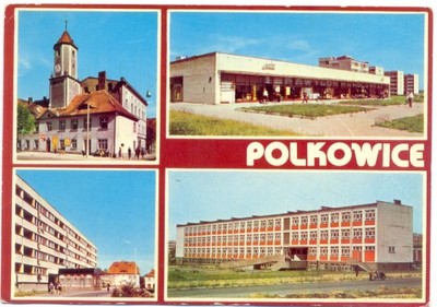 POLKOWICE - RATUSZ + SZKOŁA PODSTAWOWA - 1975R