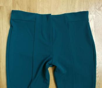 Spodnie cygaretki ASOS zielone eleganckie rurki 44