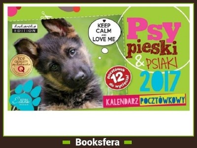Kalendarz 2017 pocztówkowy  Psy biurkowy