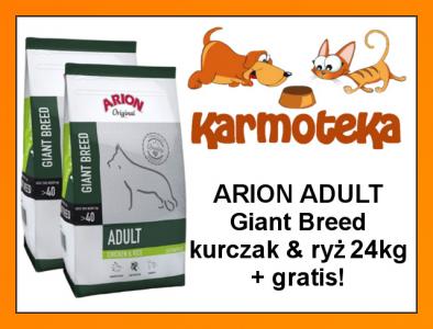 ARION ADULT LARGE GIANT CHICKEN 2x12kg +GRATIS!