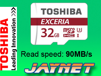 TOSHIBA 32 GB micro SD HC Class 10 UHS-3 90MBs !