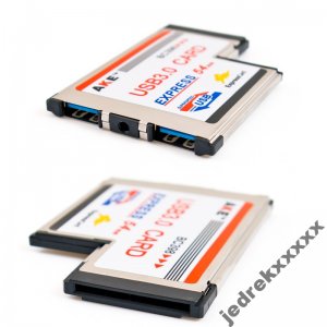 ADAPTER EXPRESS CARD 2X USB 3.0 DO LAPTOPA