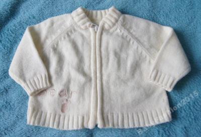 NEW BABY Sweterek kremowy 0-3 m 56 cm (67)