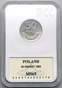 4621. 50 groszy 1985 - GCN MS65