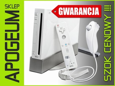 KONSOLA NINTENDO Wii + GRA KOMPLET GWARANCJA !!!