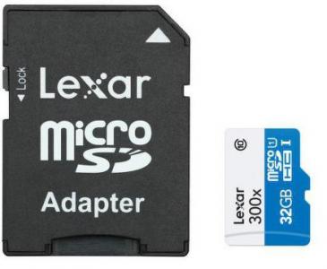 LEXAR microSDHC 32GB 45MB/s 300x UHS-I class 10