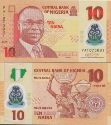 (BK) Nigeria 10 naira 2009 sygn. A