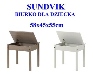 IKEA SUNDVIK BIURKO BIURKA DLA DZIECKA 58x45x55cm - 5987224802 - oficjalne  archiwum Allegro