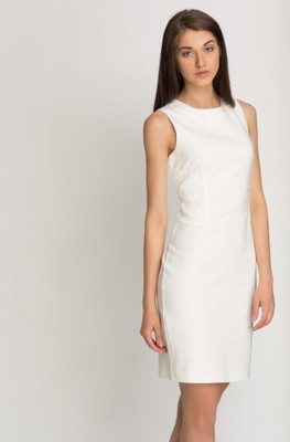 ORSAY Sukienka biała z koronką - NOWA - 40 - 6804512056 - oficjalne  archiwum Allegro