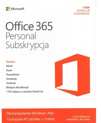 Microsoft Office 365 Personal Subskrypcja