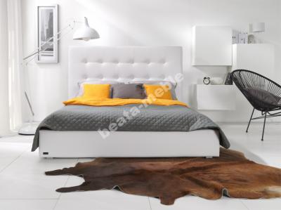 Paris tapicerowane nowoczesne łóżko materac 160 cm