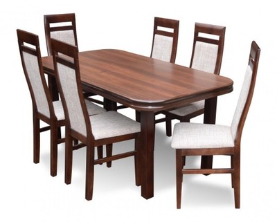 Gruby Solidny Stół + 6 Krzeseł! Sprawdź! TANIO!!!